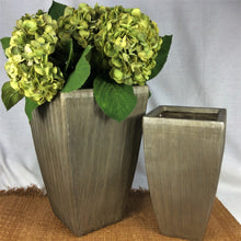 Load image into Gallery viewer, Micro-Scratch Square Vase S/2