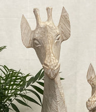 Load image into Gallery viewer, Giraffe Carved Art
