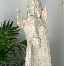 Load image into Gallery viewer, Giraffe Carved Art