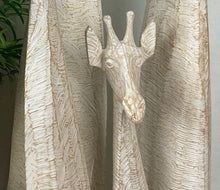 Load image into Gallery viewer, Giraffe Carved Art
