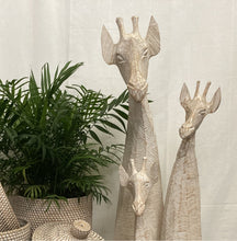 Load image into Gallery viewer, Giraffe Carved Art