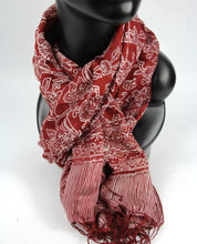 Load image into Gallery viewer, 4514 batik silk red crop