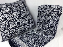 Load image into Gallery viewer, Batik Cushion blue