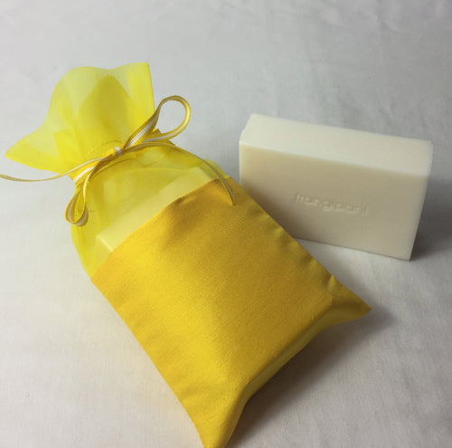 Frangipani Soap Silk & Organza Gift Bag
