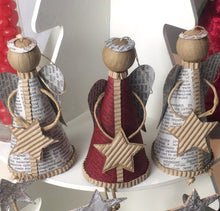 Load image into Gallery viewer, Recycled Paper Christmas Decoration - Angels