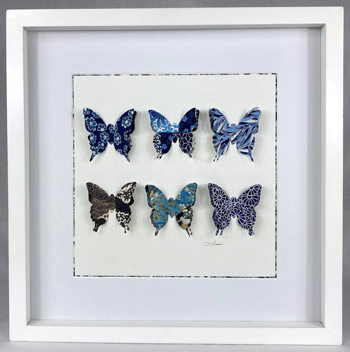 Blue Butterflies PaperArt