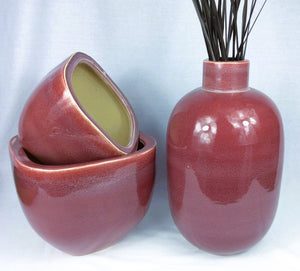 Retro-Glaze Thin Neck Vase