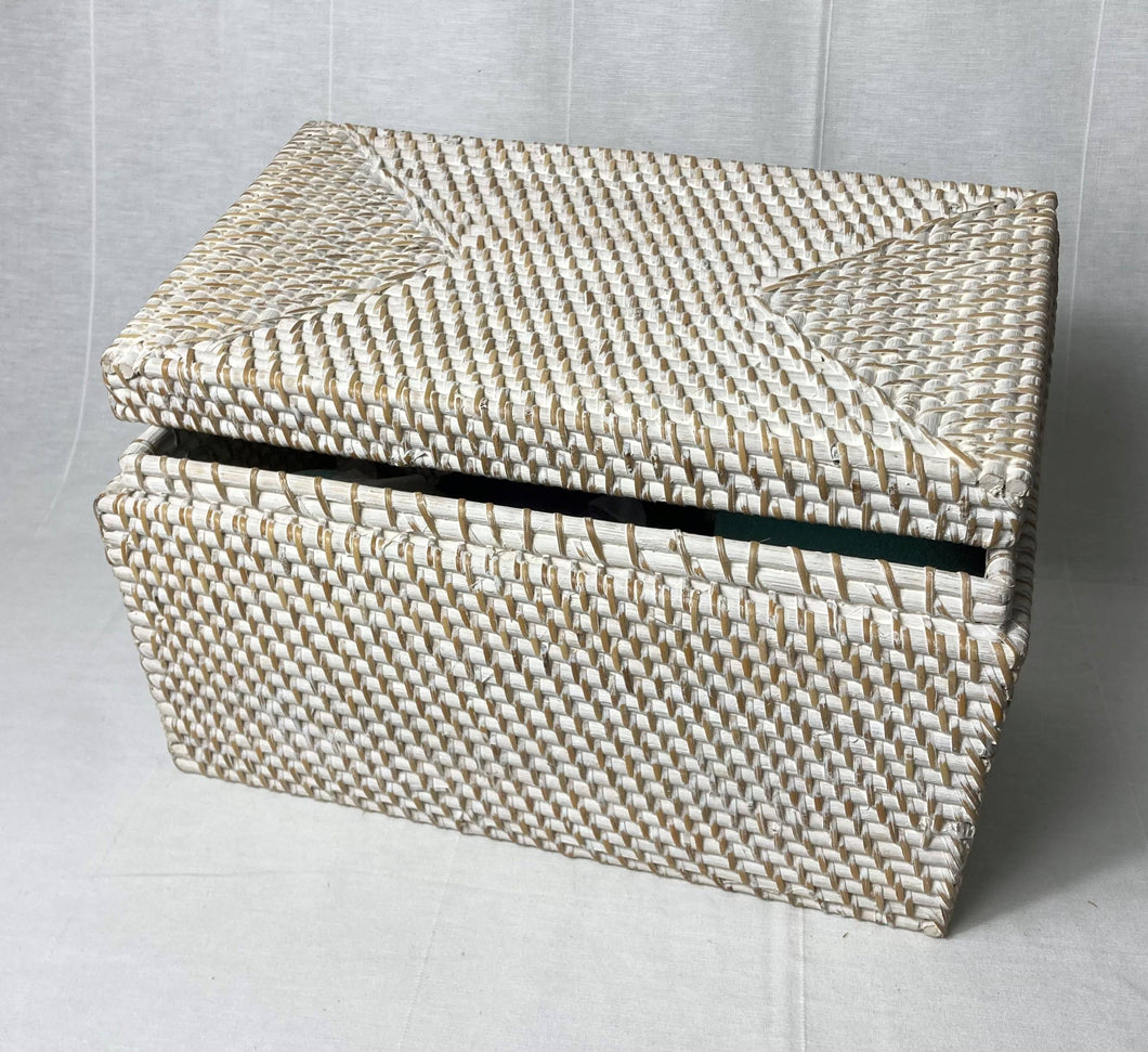Rattan Lidded Box