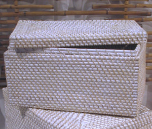 Rattan Lidded Box