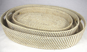 Rattan Oval Trays