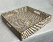 Load image into Gallery viewer, Rattan Square Trays