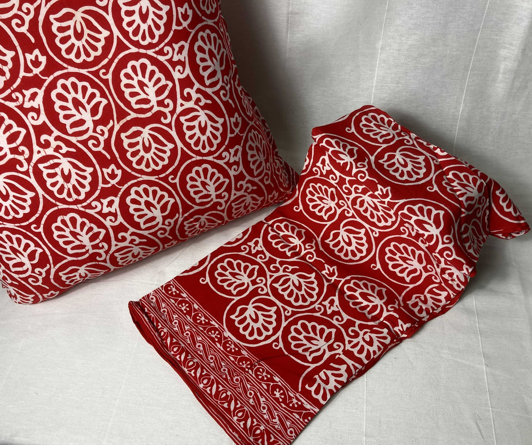 Batik Throw - Red
