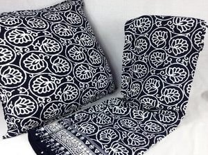 Batik Cushion blue
