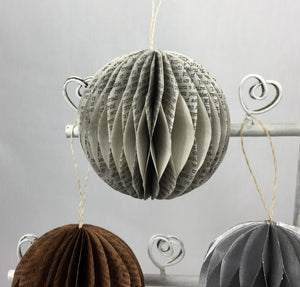 Honeycomb Ball decoration - recycled paper