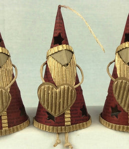 Recycled Paper Christmas Decorations - Santa